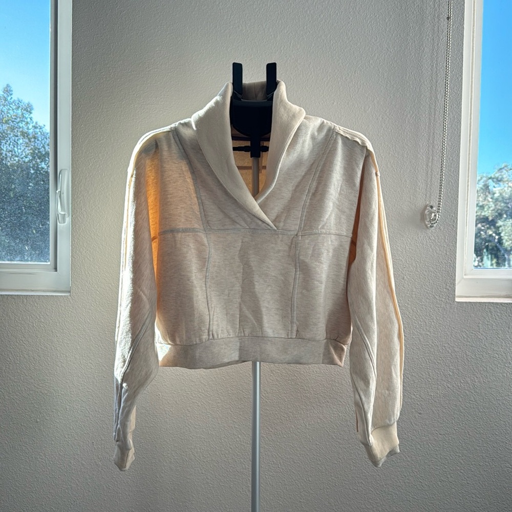 Anthropologie daily practice cropped sweater